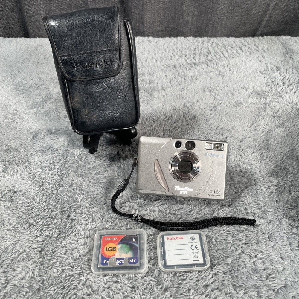 Canon PowerShot S10 2.1MP Digital Camera CCD Digicam Point & Shoot Bundle